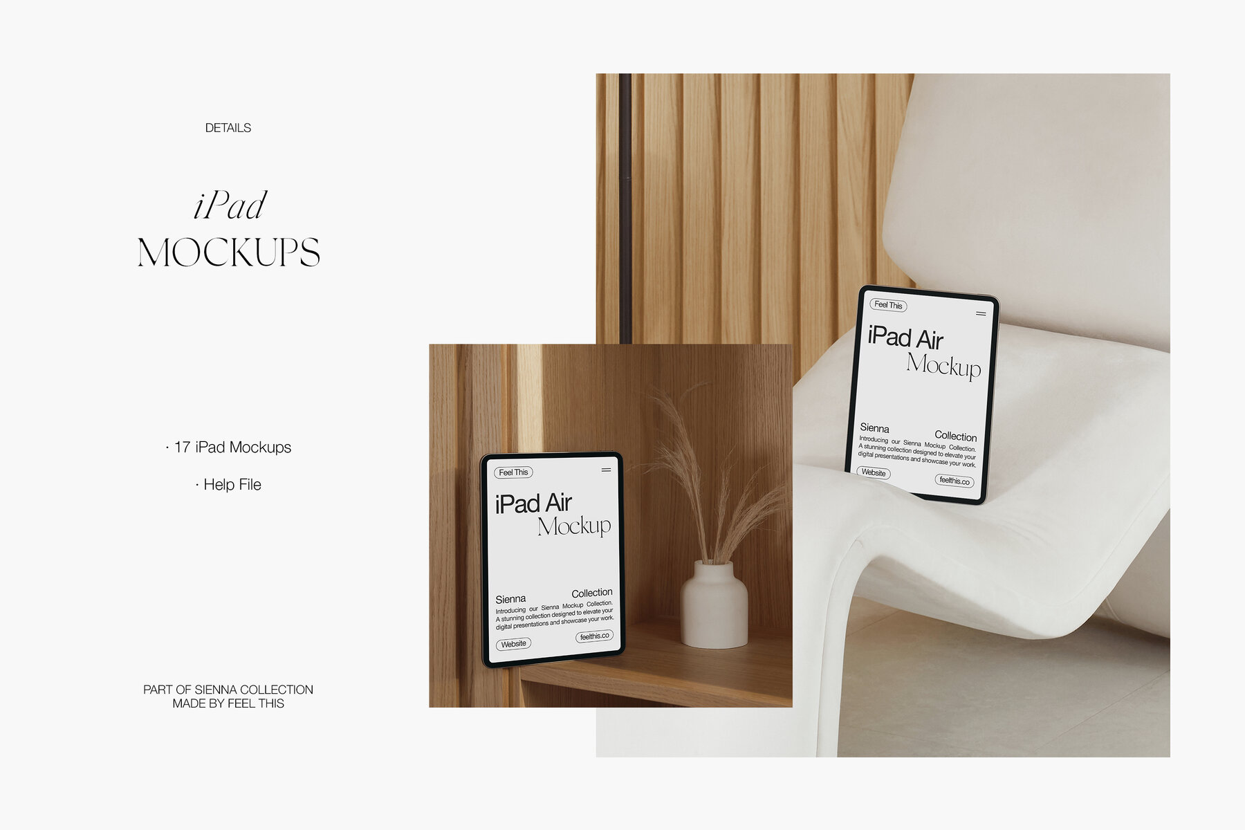 Realistic iPad Air Mockups for Photoshop PSD 7