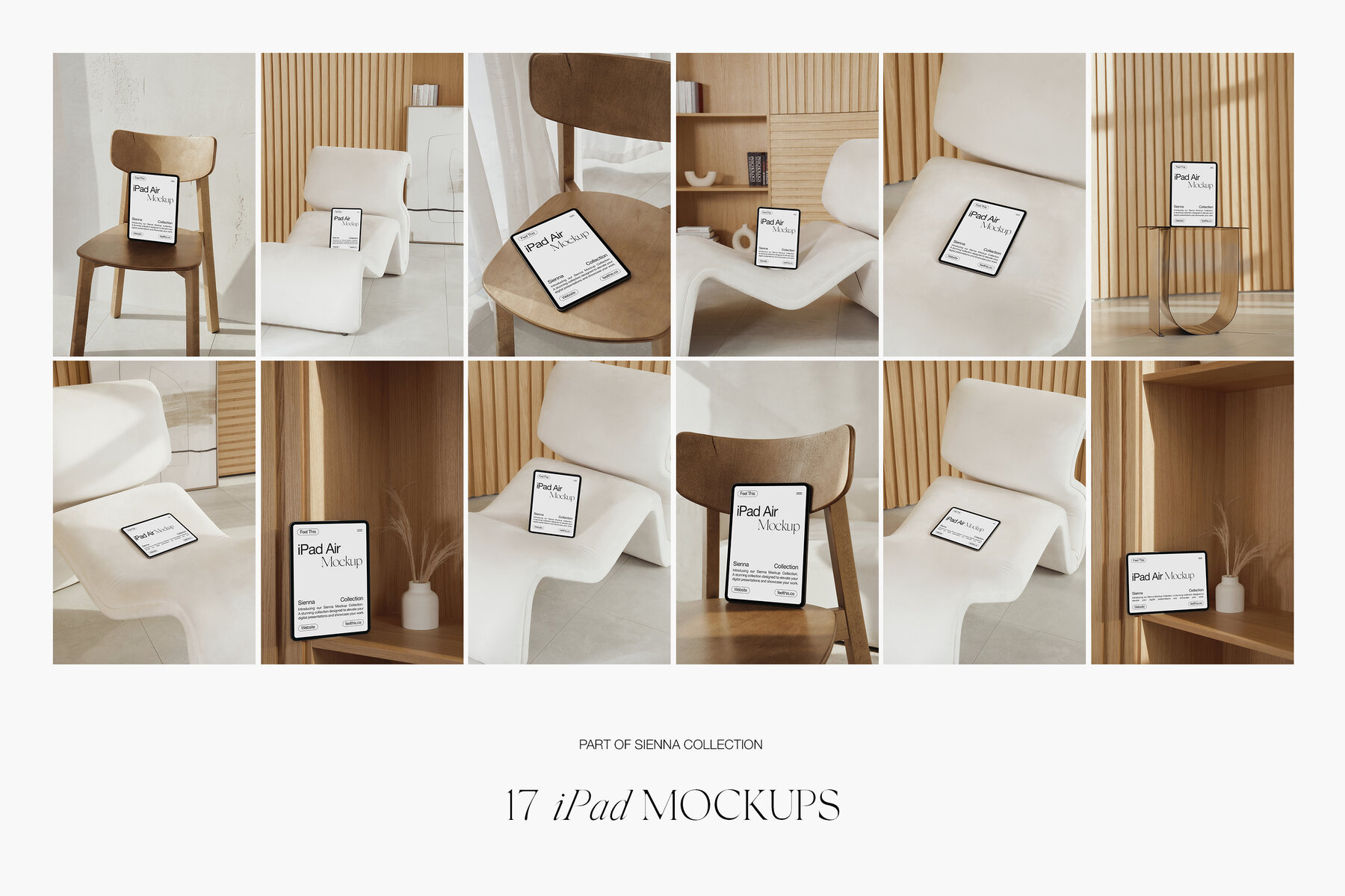 Realistic iPad Air Mockups for Photoshop PSD 8