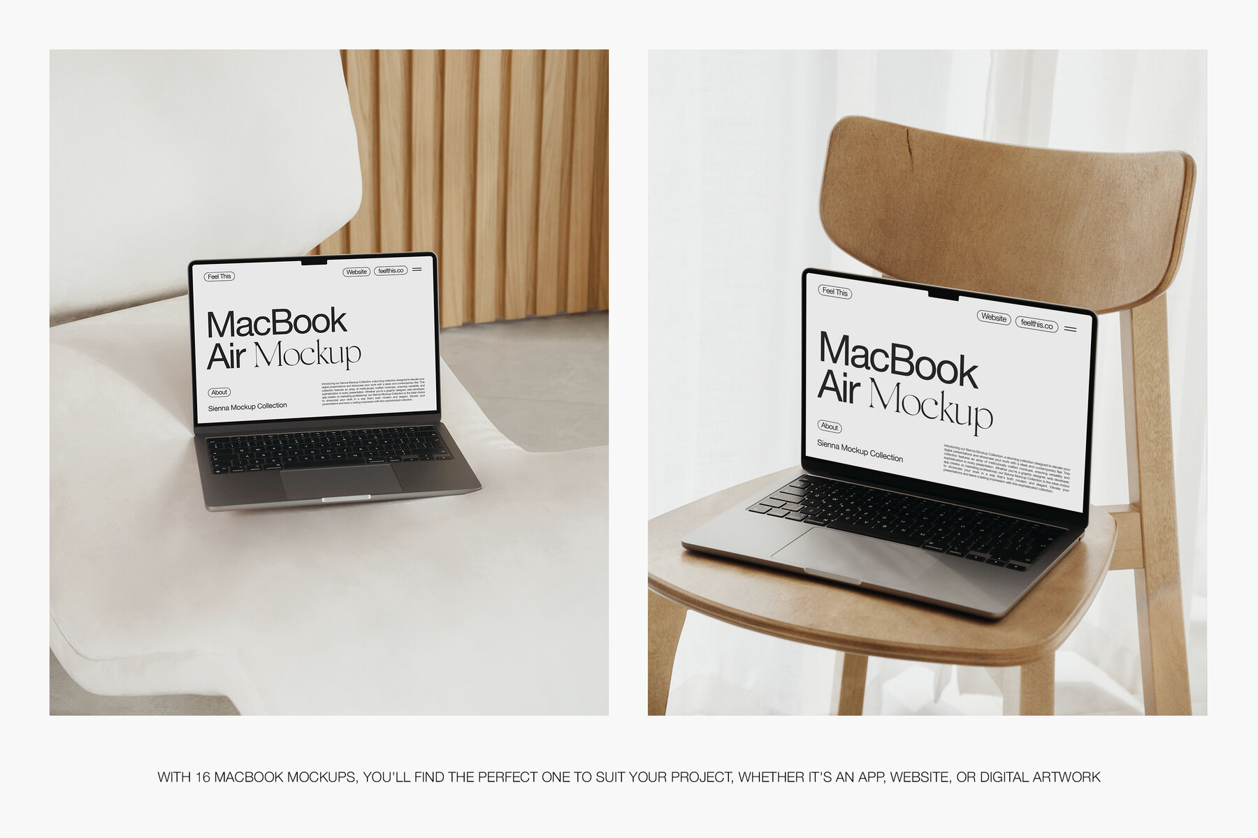MacBook Air Mockups for Photoshop PSD 4