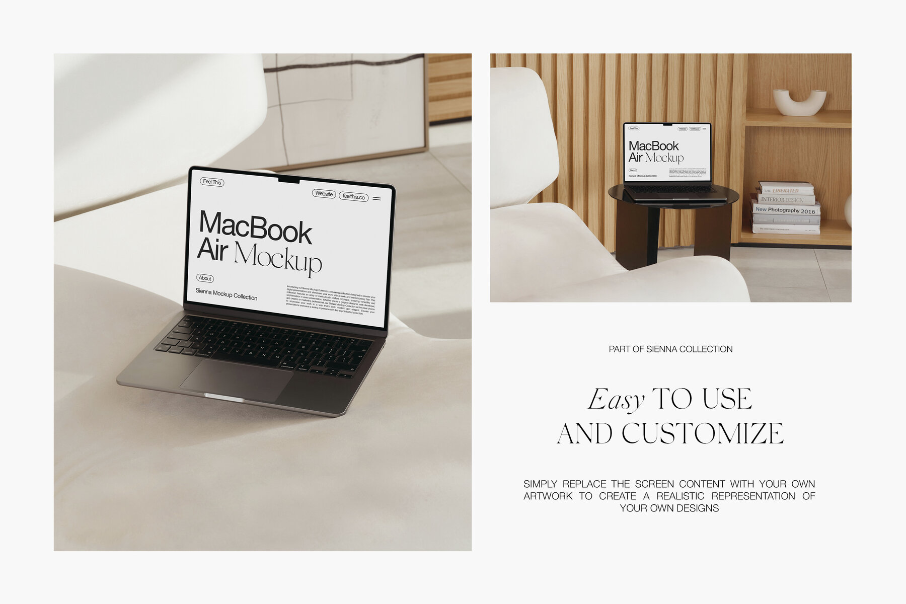 MacBook Air Mockups for Photoshop PSD 5
