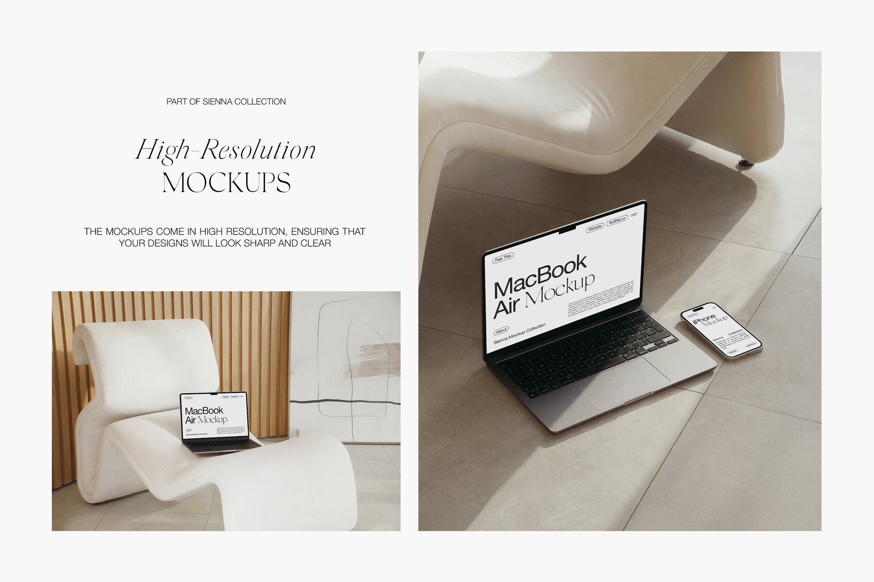 MacBook Air Mockups for Photoshop PSD 6