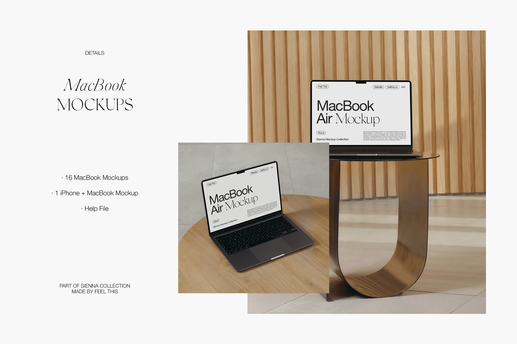 MacBook Air Mockups for Photoshop PSD 7