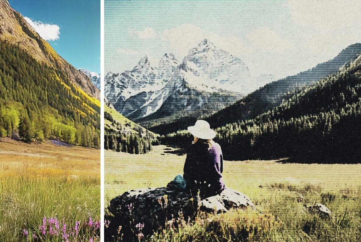 Faded Printer Photo Effect 5