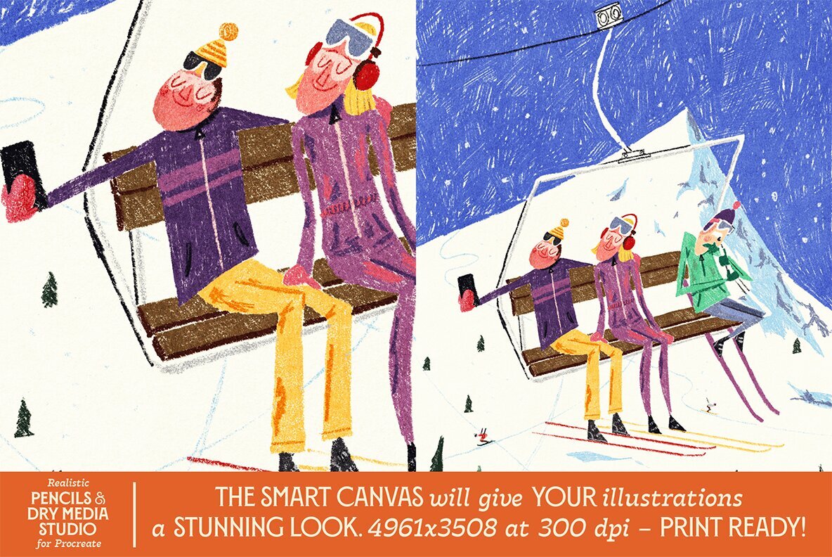 VVDS Realistic Pencils   Dry Media Studio for Procreate 6