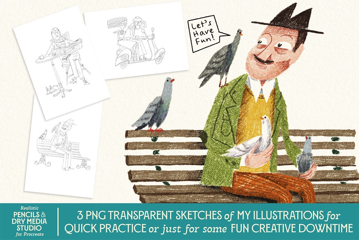 VVDS Realistic Pencils   Dry Media Studio for Procreate 8