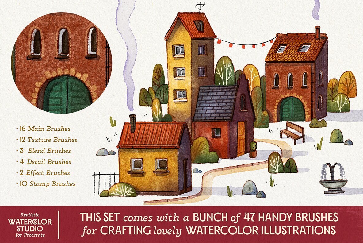 VVDS Realistic Watercolor Studio for Procreate 2