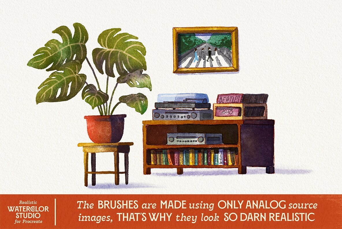 VVDS Realistic Watercolor Studio for Procreate 3