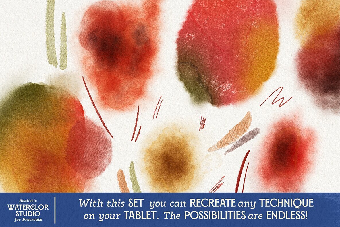VVDS Realistic Watercolor Studio for Procreate 4