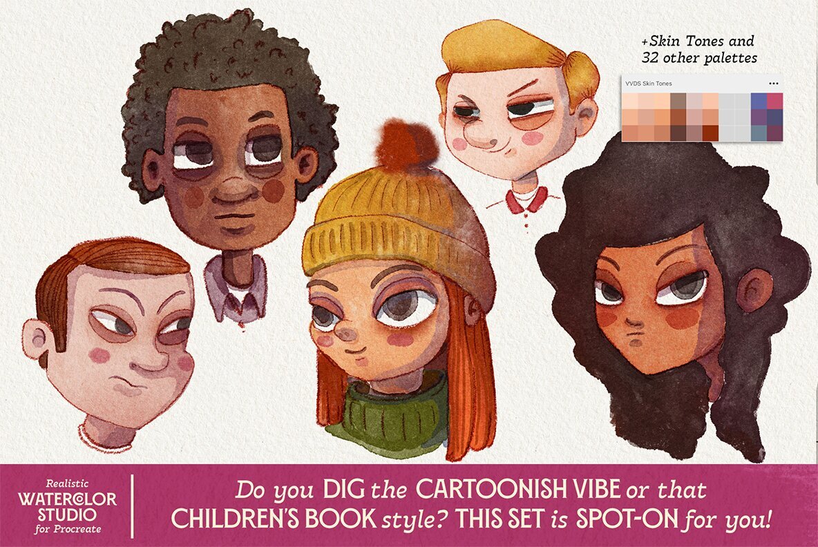 VVDS Realistic Watercolor Studio for Procreate 7