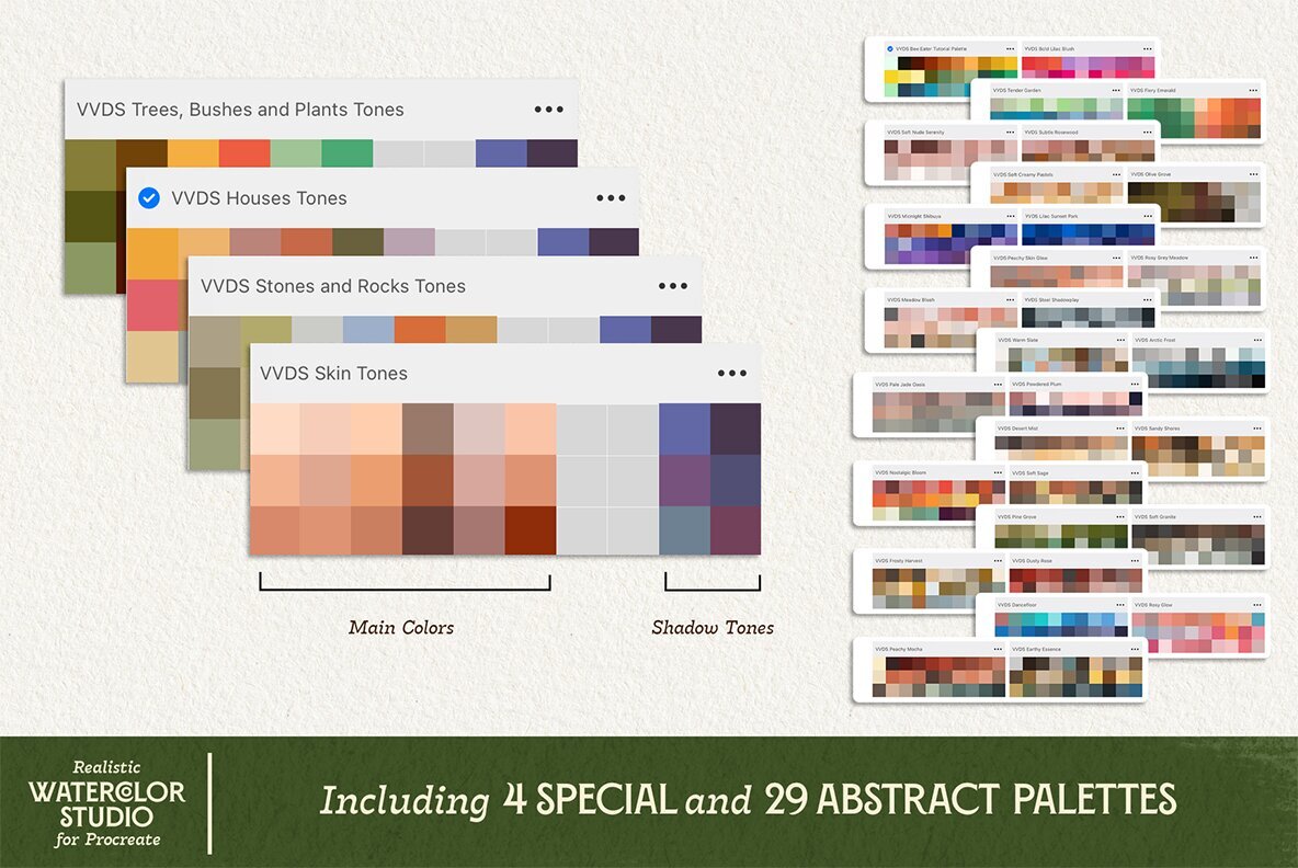 VVDS Realistic Watercolor Studio for Procreate 9