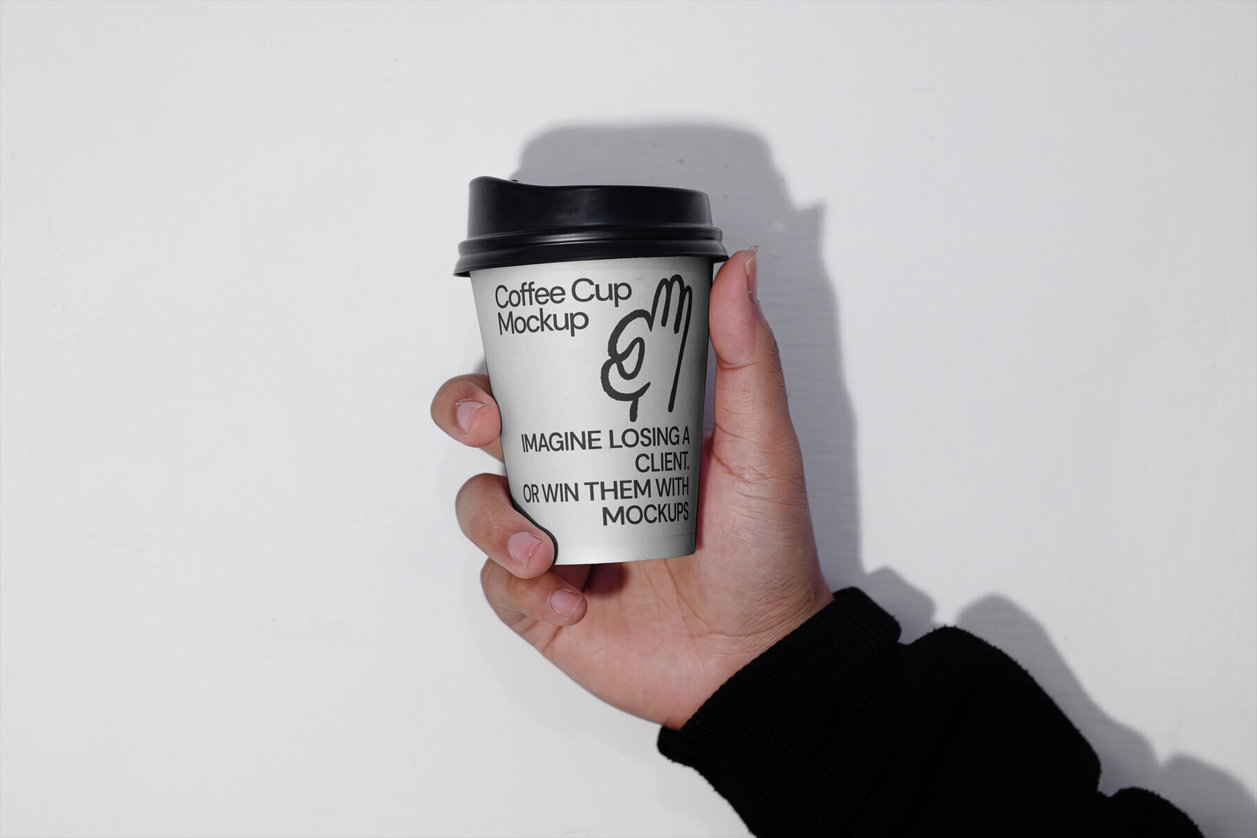 4 Realistic Scene Paper Cup Mockup 3
