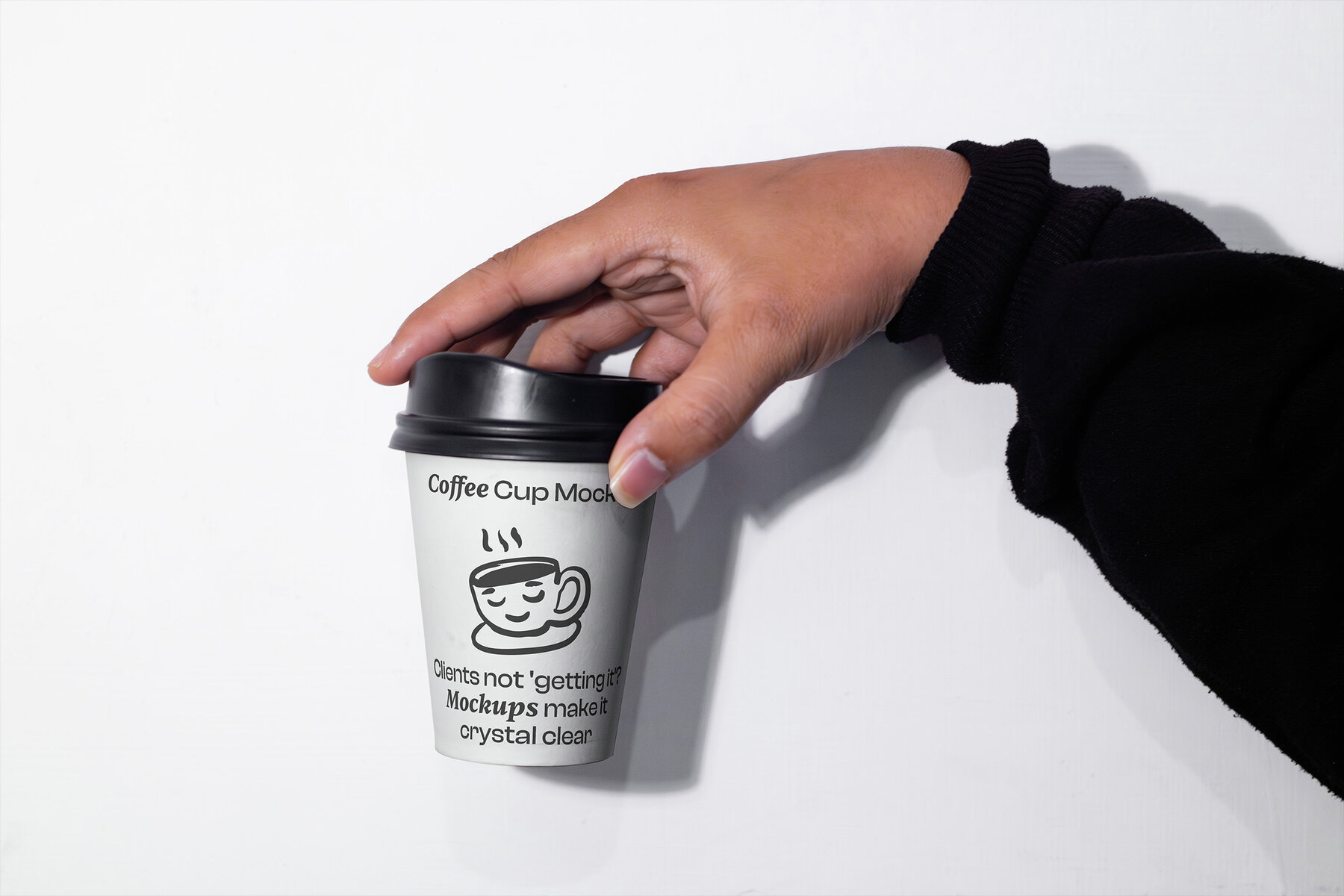 4 Realistic Scene Paper Cup Mockup 5