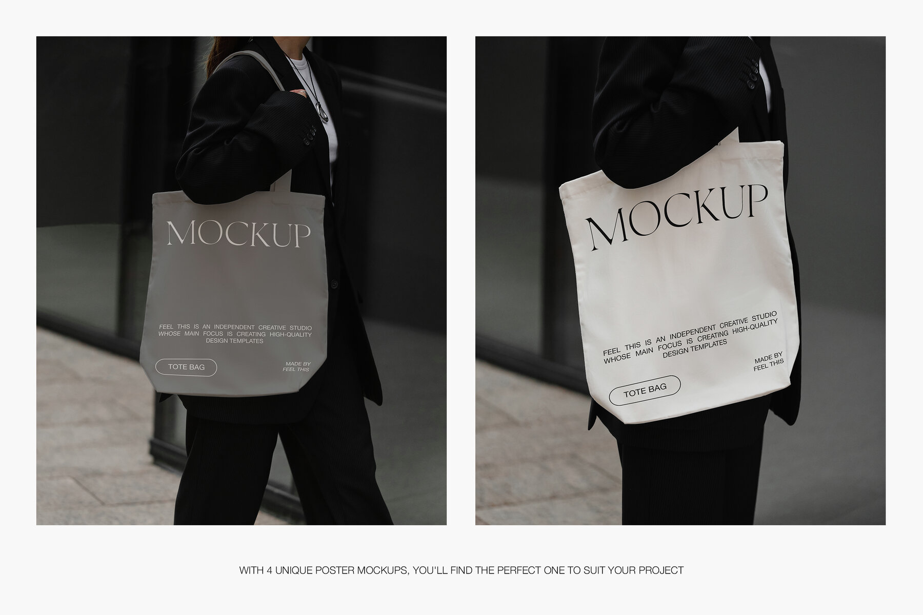 Realistic Tote Bag Mockups for Photoshop PSD 4