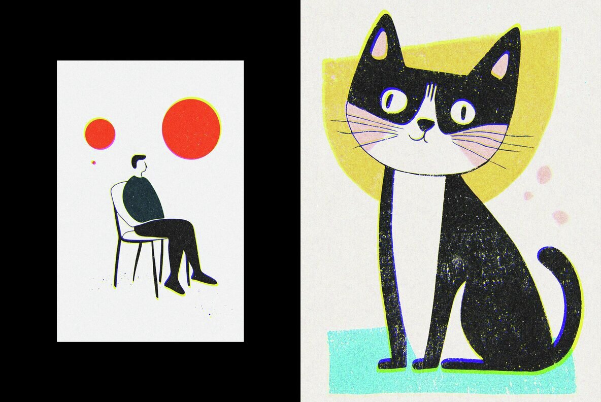 Old Printer Effect 6