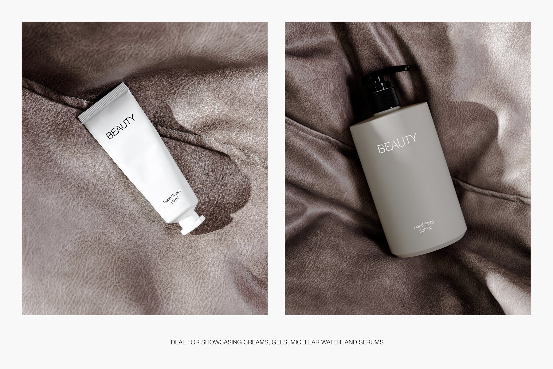 Hand Cream Tube Cosmetic Box and Bottle Mockups for Photoshop 3