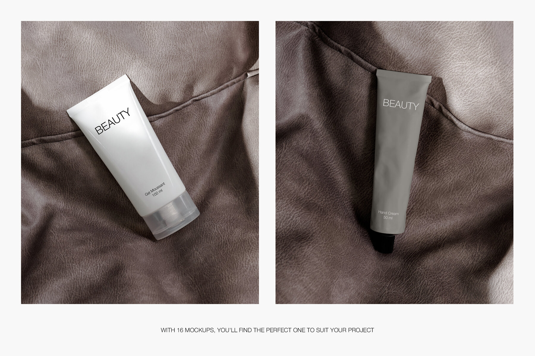Hand Cream Tube Cosmetic Box and Bottle Mockups for Photoshop 4