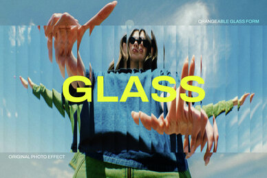 Fractured Glass Photo Effect