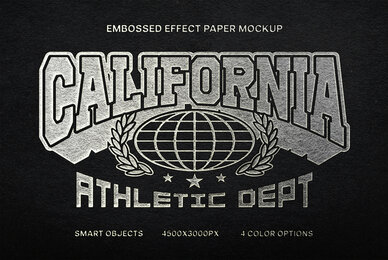 Embossed Paper Logo Mockup