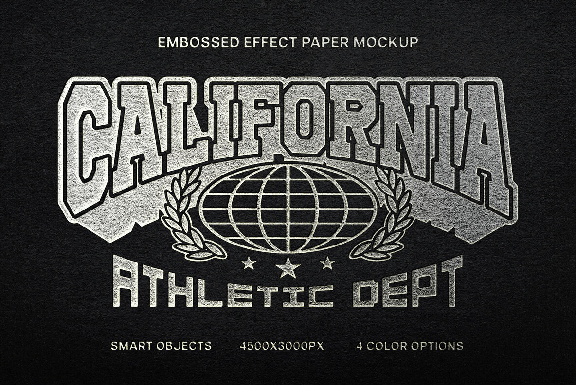 Embossed Paper Logo Mockup 1