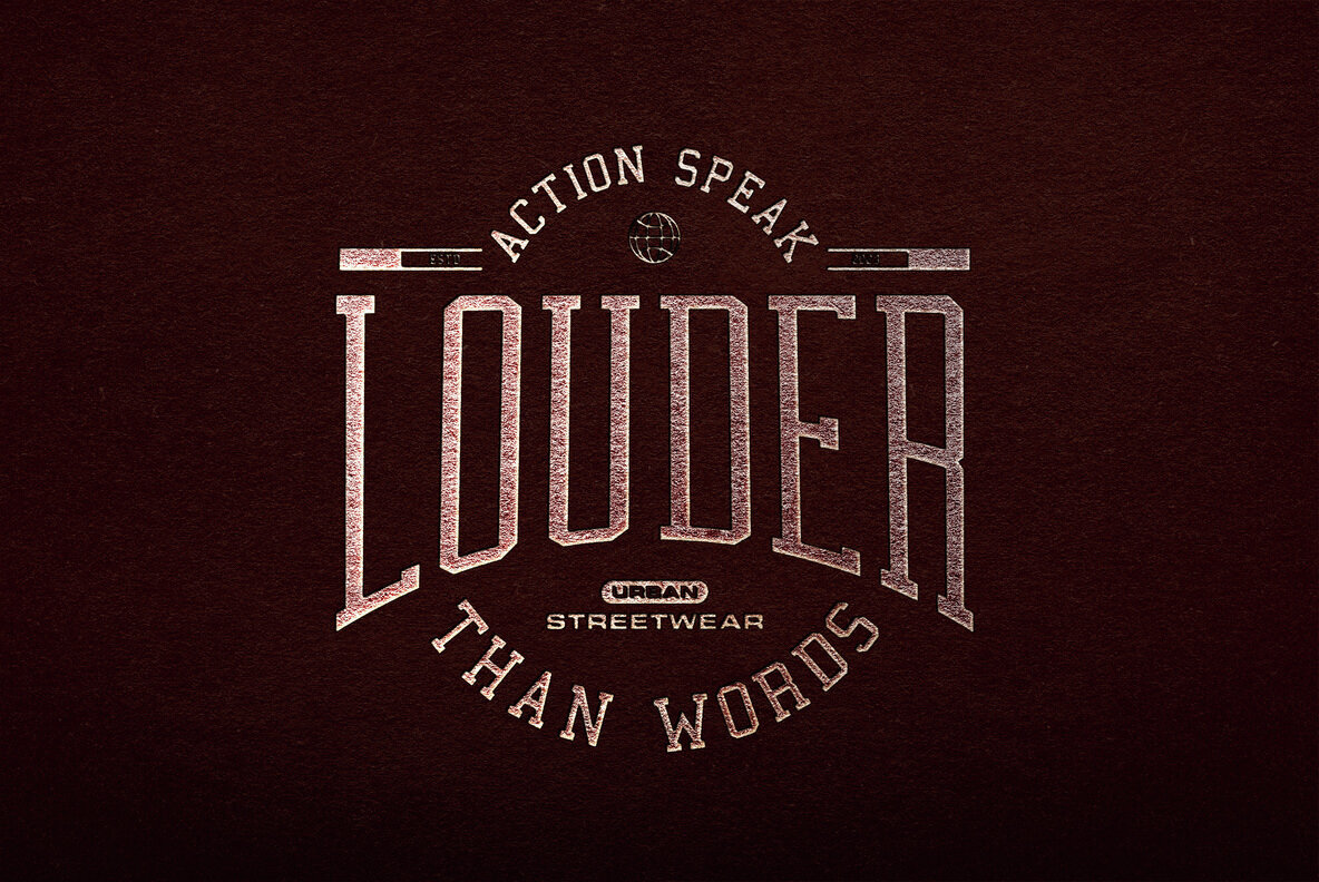 Embossed Paper Logo Mockup 3