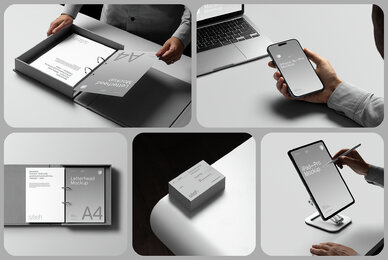 Branding Identity Mockups Slash Series 01