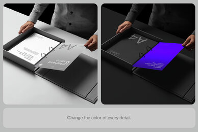Binder Box Branding Mockup