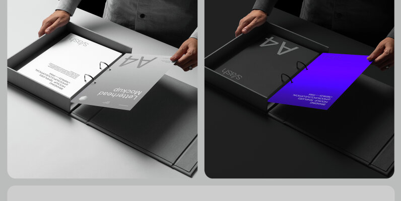 Binder Box Branding Mockup