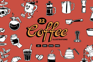 Hand Drawn Coffee Illustrations