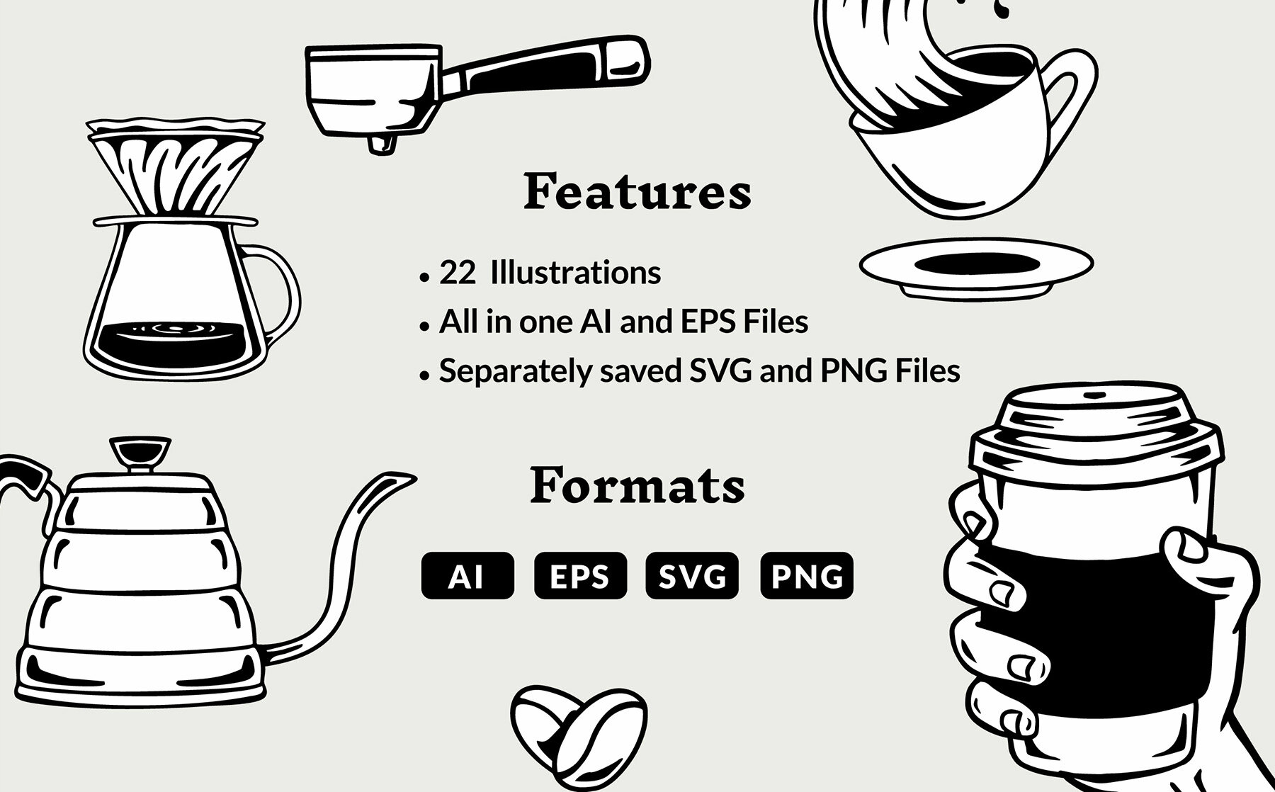 Hand Drawn Coffee Illustrations 6