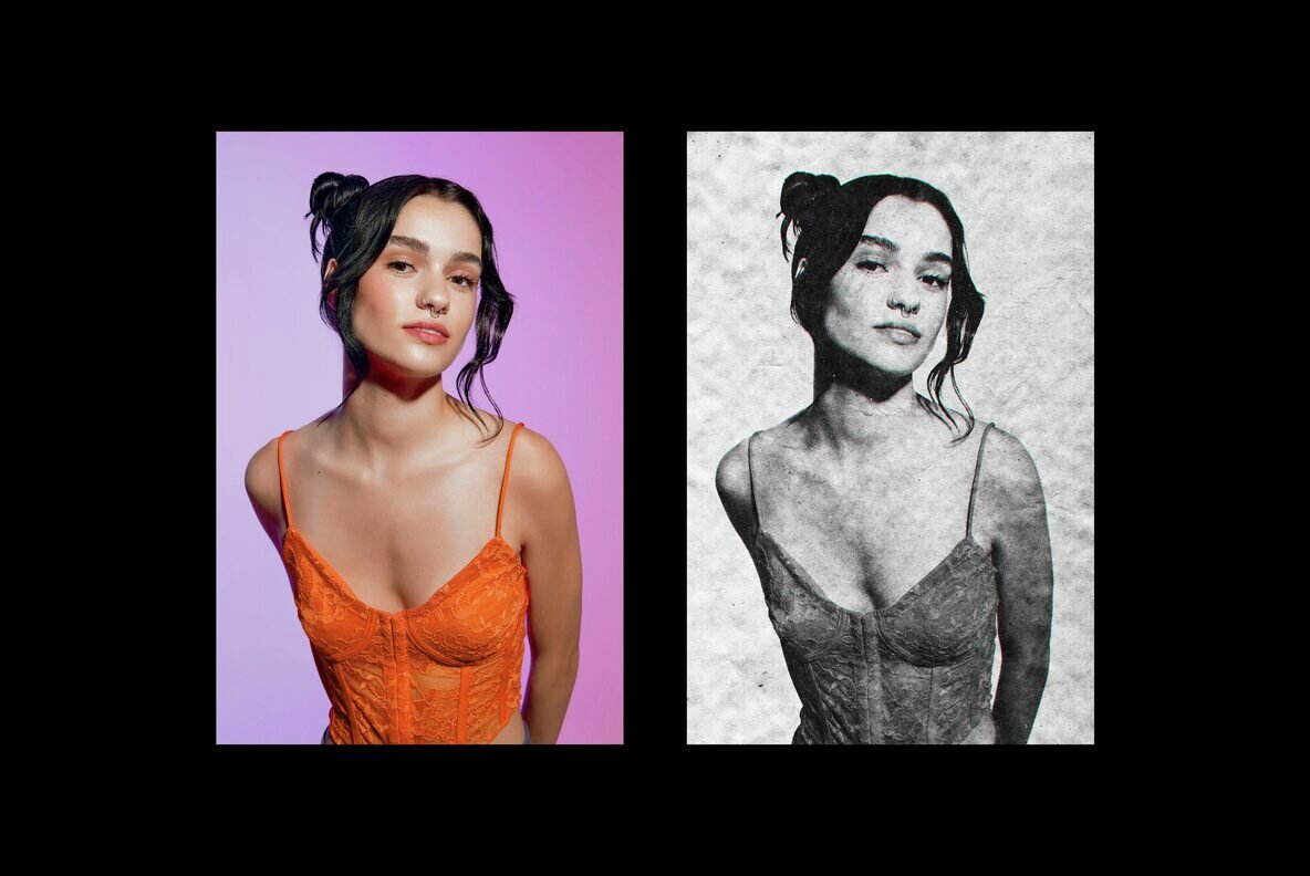 Vintage Paper Printer Design Effect 4