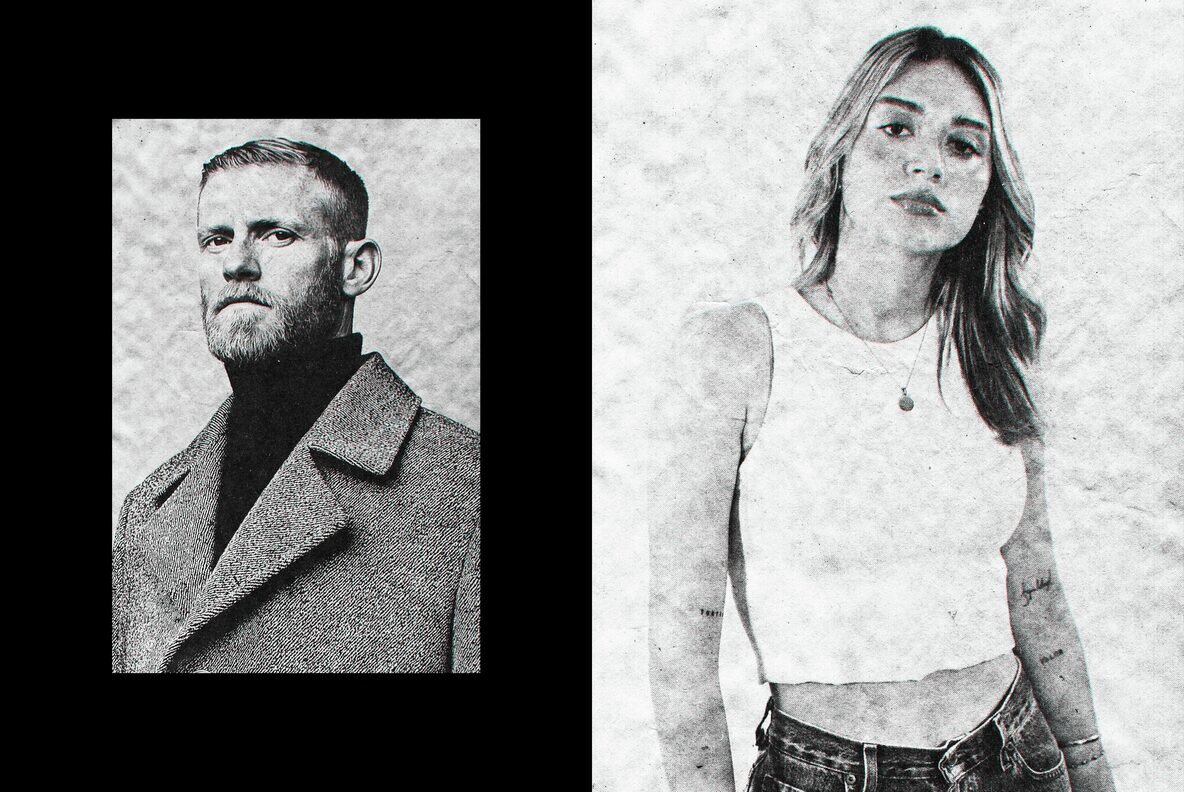 Vintage Paper Printer Design Effect 6