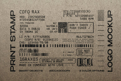 Print Stamp Logo Mockup