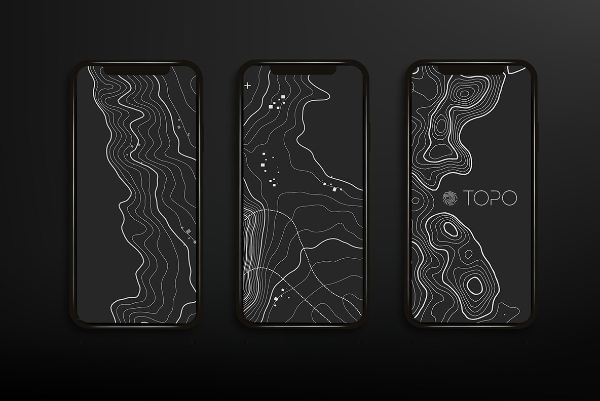 55 Vector Topographic Maps Bundle 4