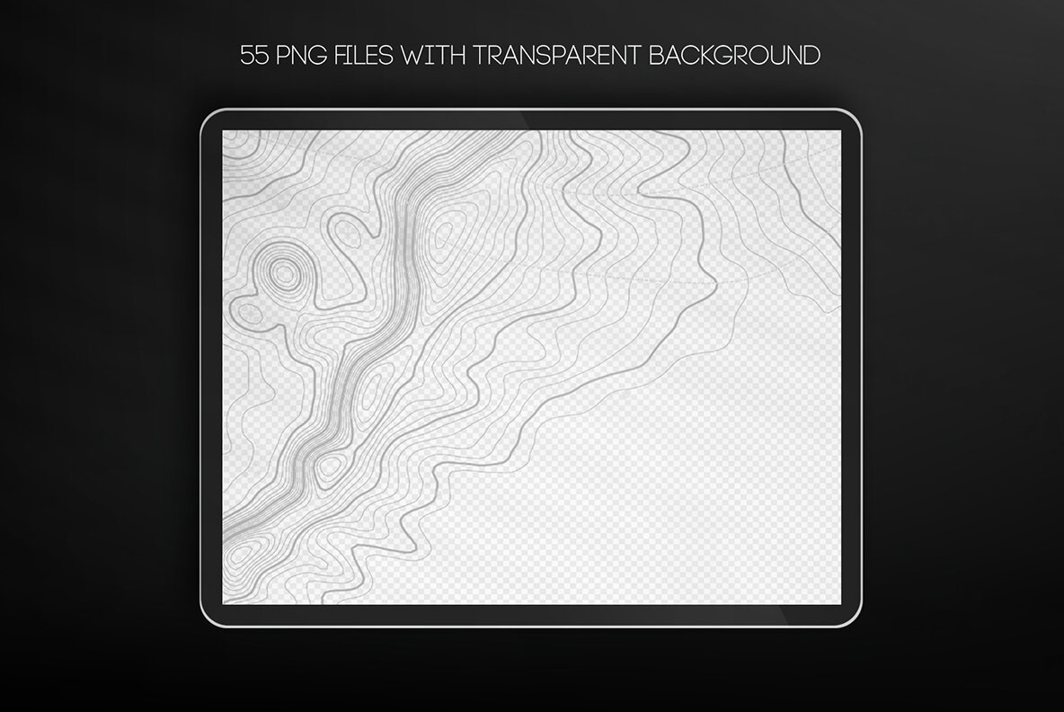 55 Vector Topographic Maps Bundle 5