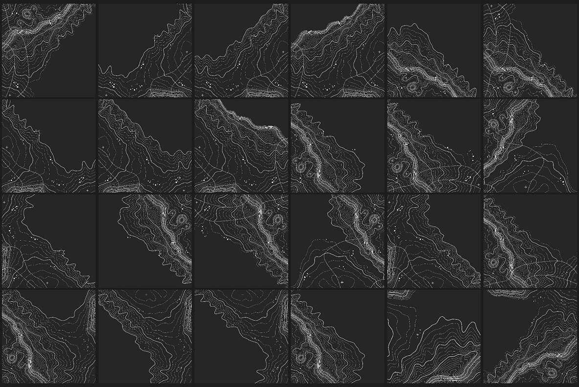 55 Vector Topographic Maps Bundle 9