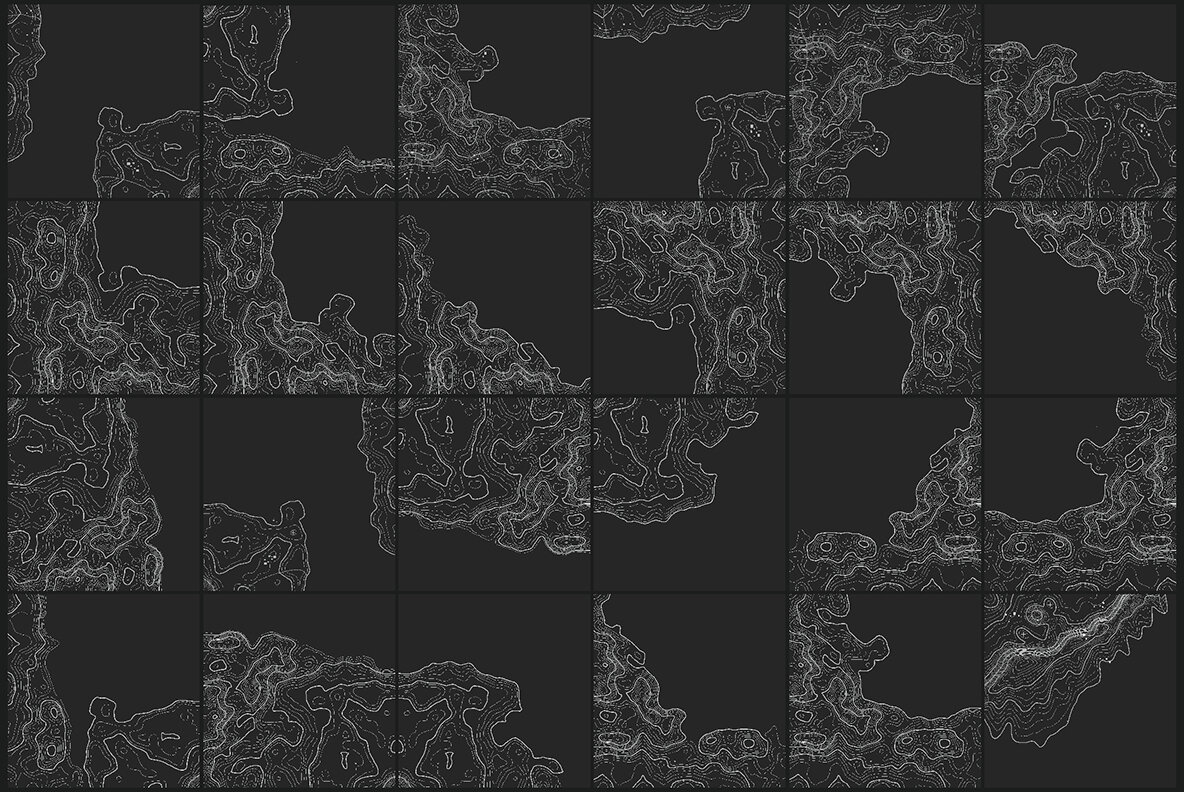 55 Vector Topographic Maps Bundle 10