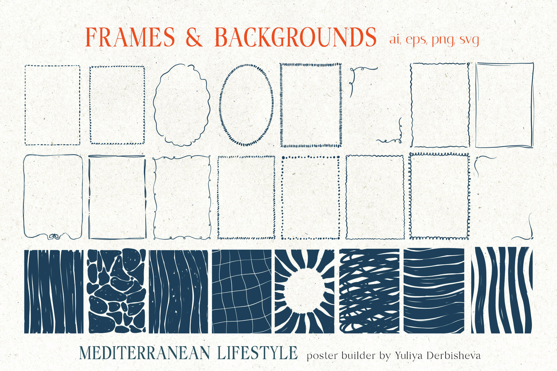 Mediterranean Lifestyle Poster Print Food Drinks Beach 9