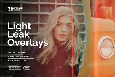 Light Leaks Photo Overlays