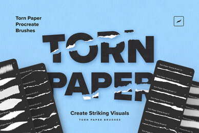 Torn Paper Procreate Brushes