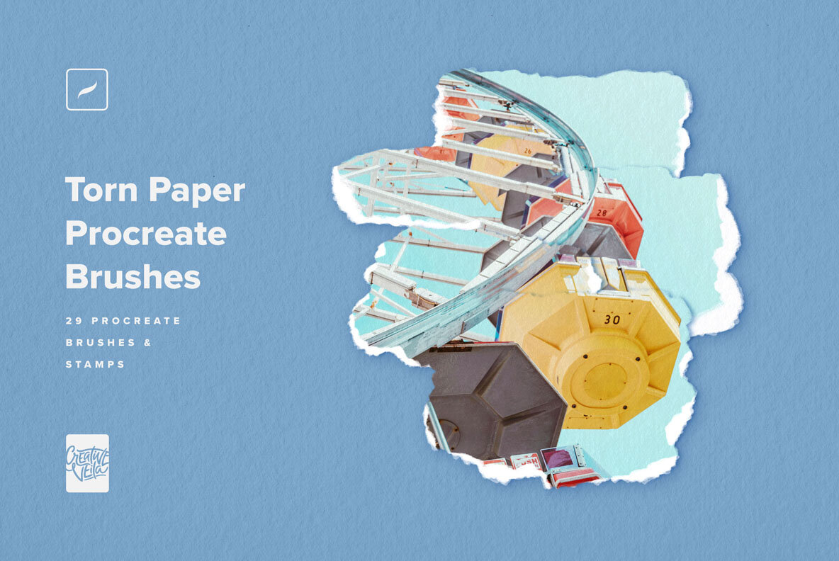 Torn Paper Procreate Brushes 5