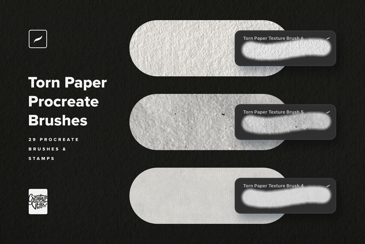 Torn Paper Procreate Brushes 8