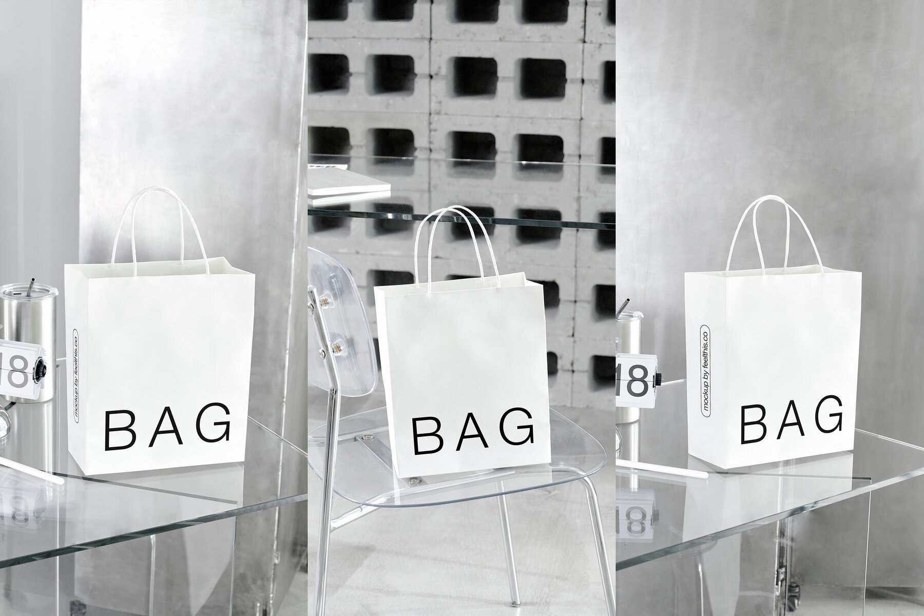 Paper Bag Mockups for Photoshop PSD 1