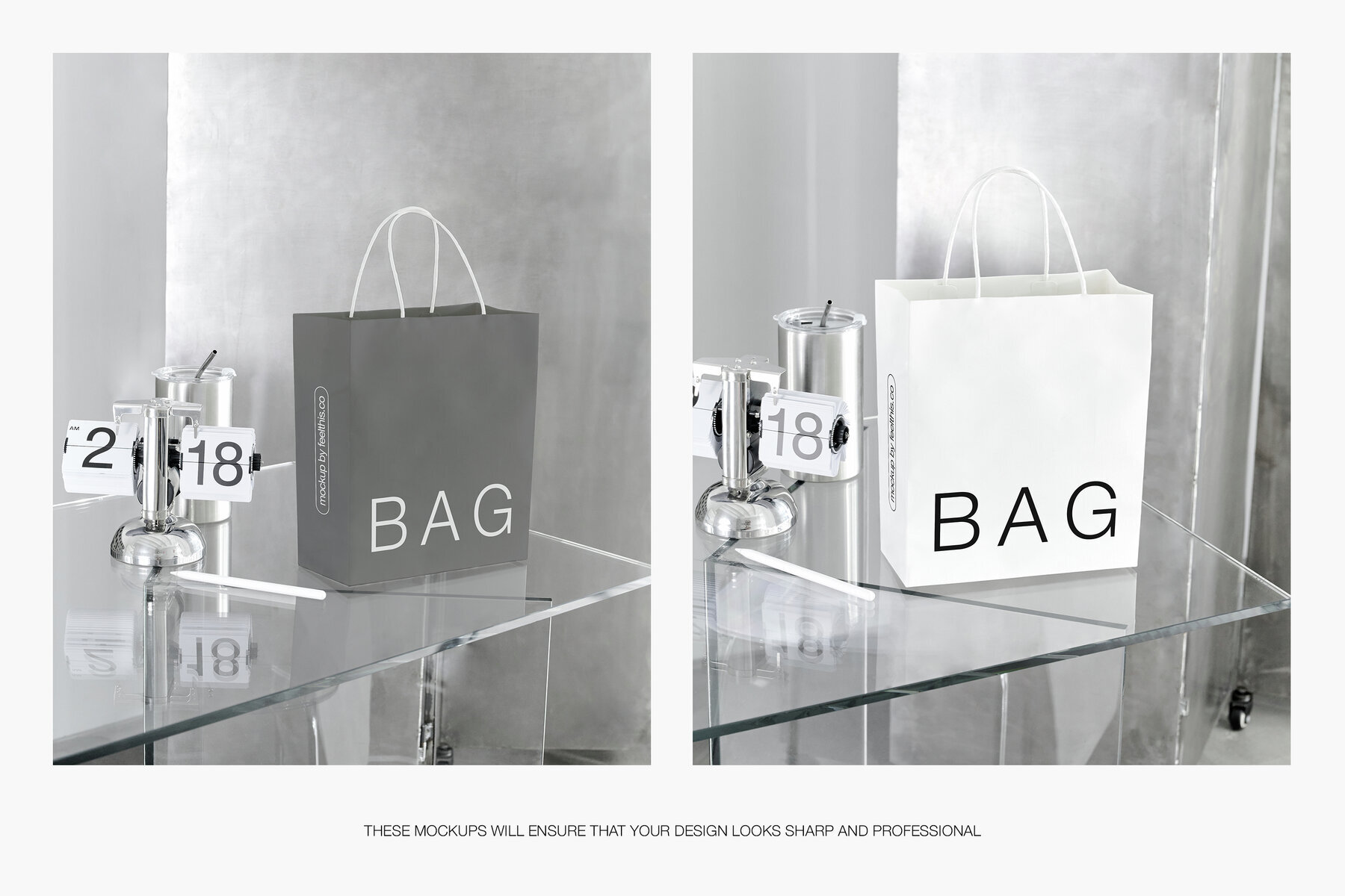 Paper Bag Mockups for Photoshop PSD 3