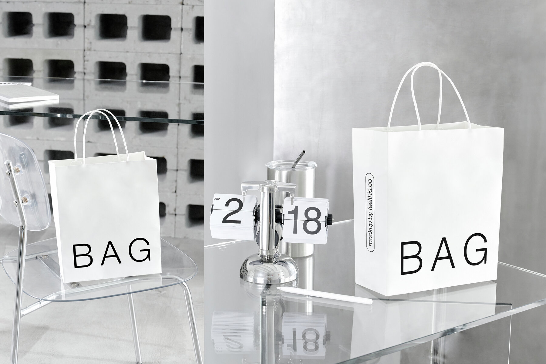 Paper Bag Mockups for Photoshop PSD 4