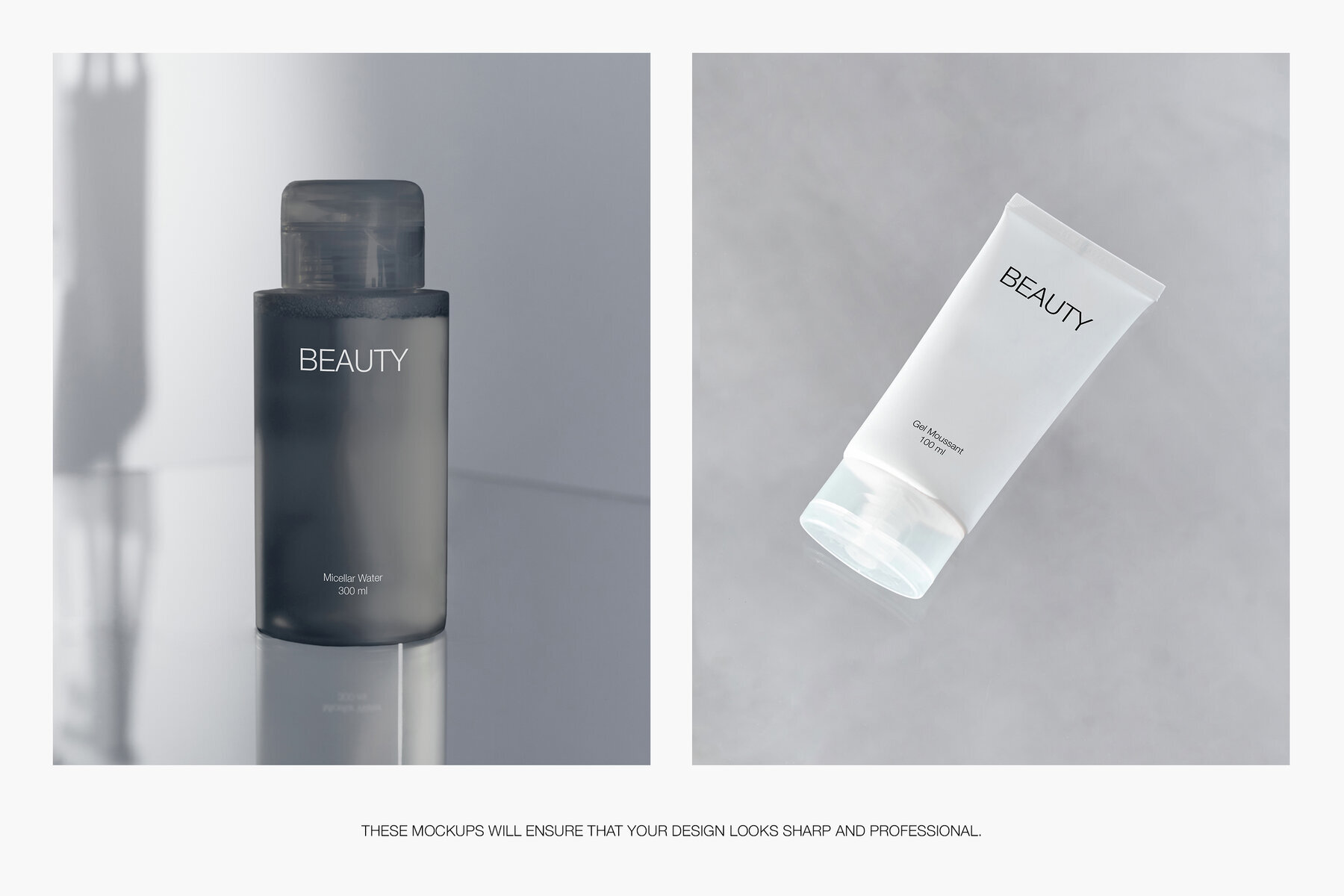 Hand Cream Tube and Cosmetic Bottle Mockups for Photoshop PSD 3