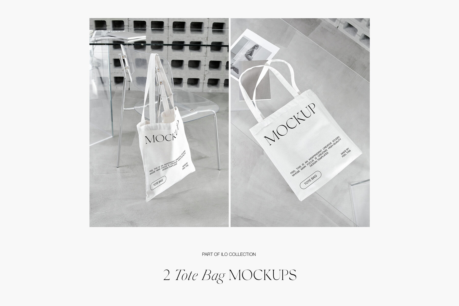 Realistic Tote Bag Mockups for Photoshop PSD 4