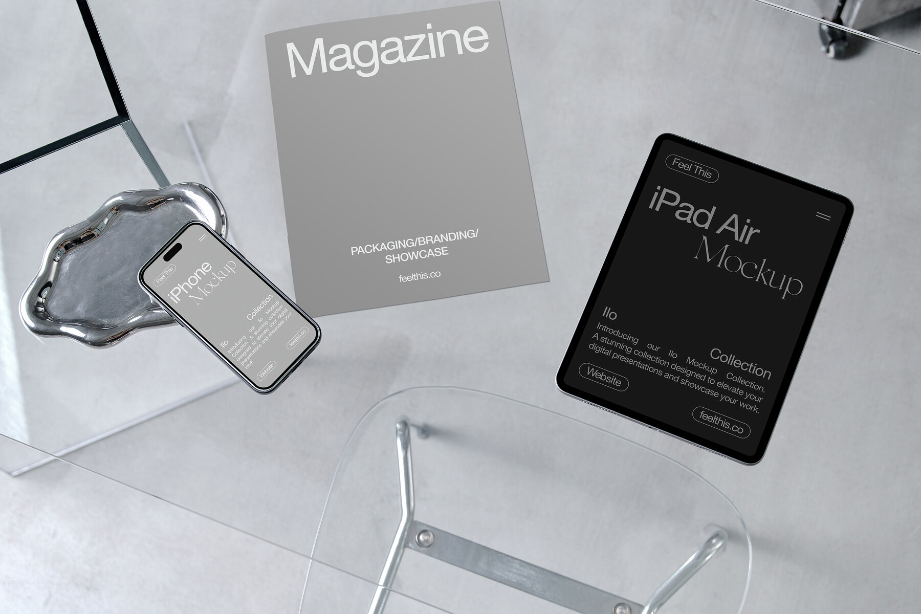 Magazine Notebook iPhone and iPad Mockups for Photoshop PSD 5