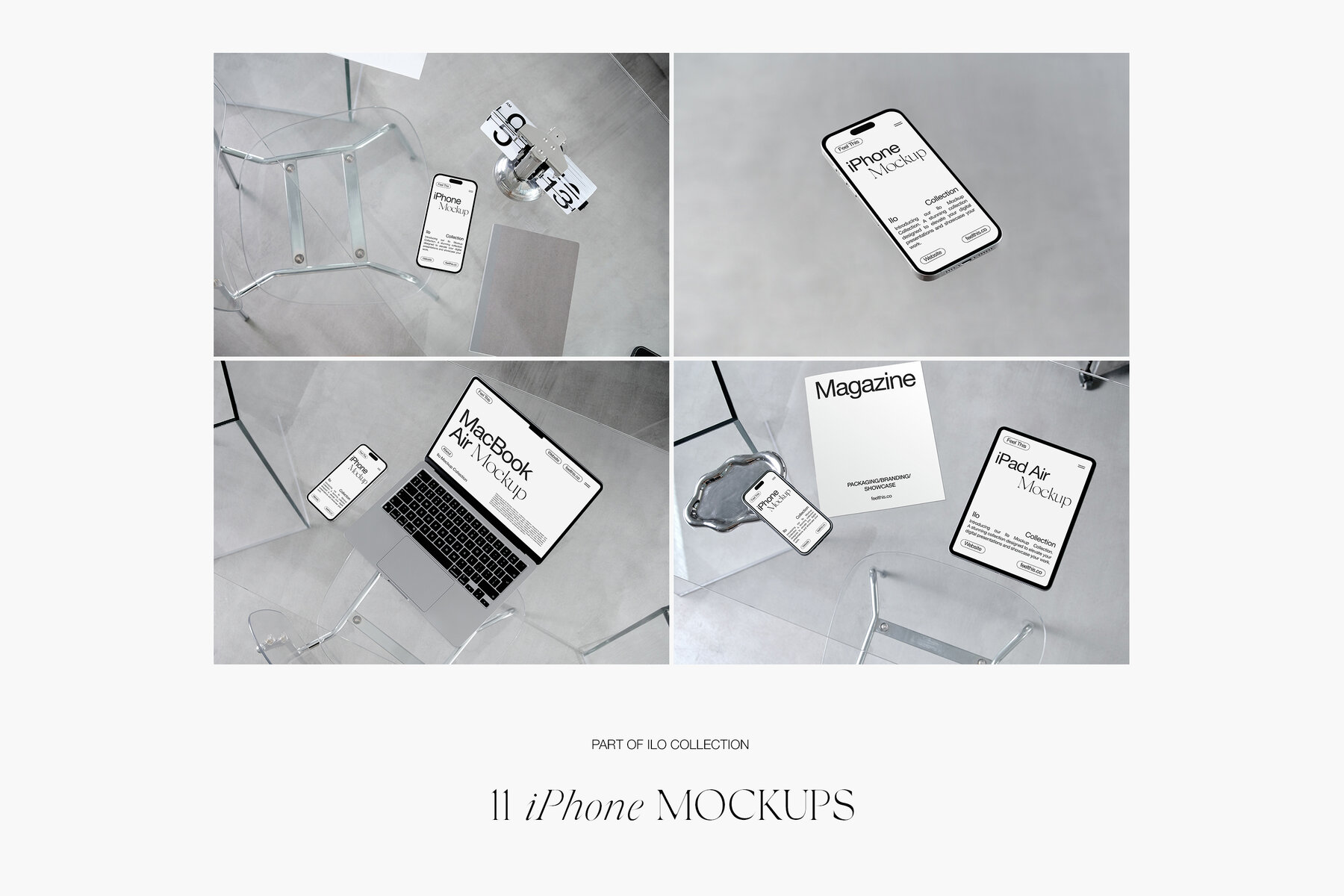 iPhone Magazine and iPad Mockups for Photoshop PSD 8