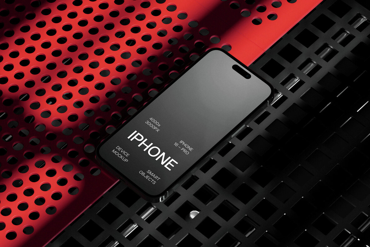 iPhone 16 Pro Mockups Set 4