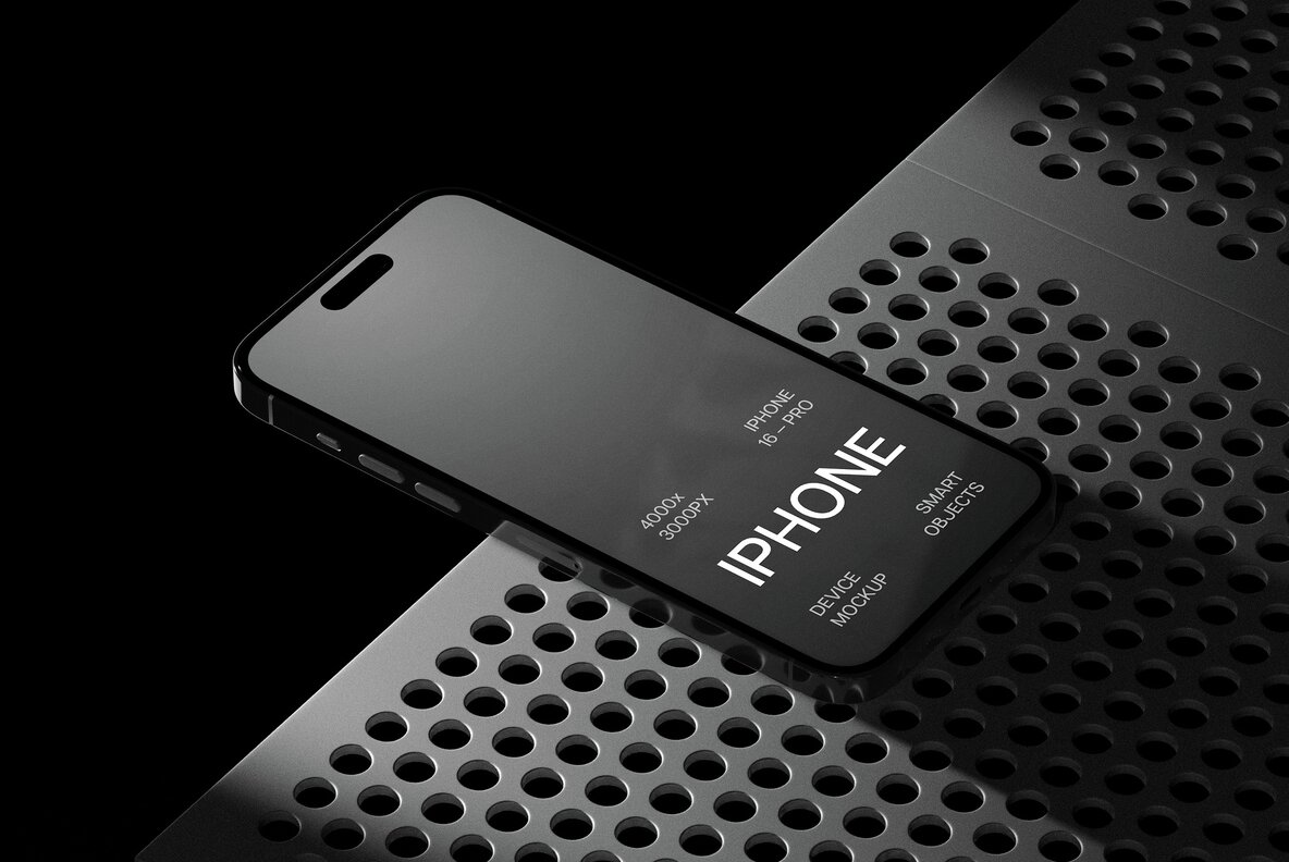 iPhone 16 Pro Mockups Set 6